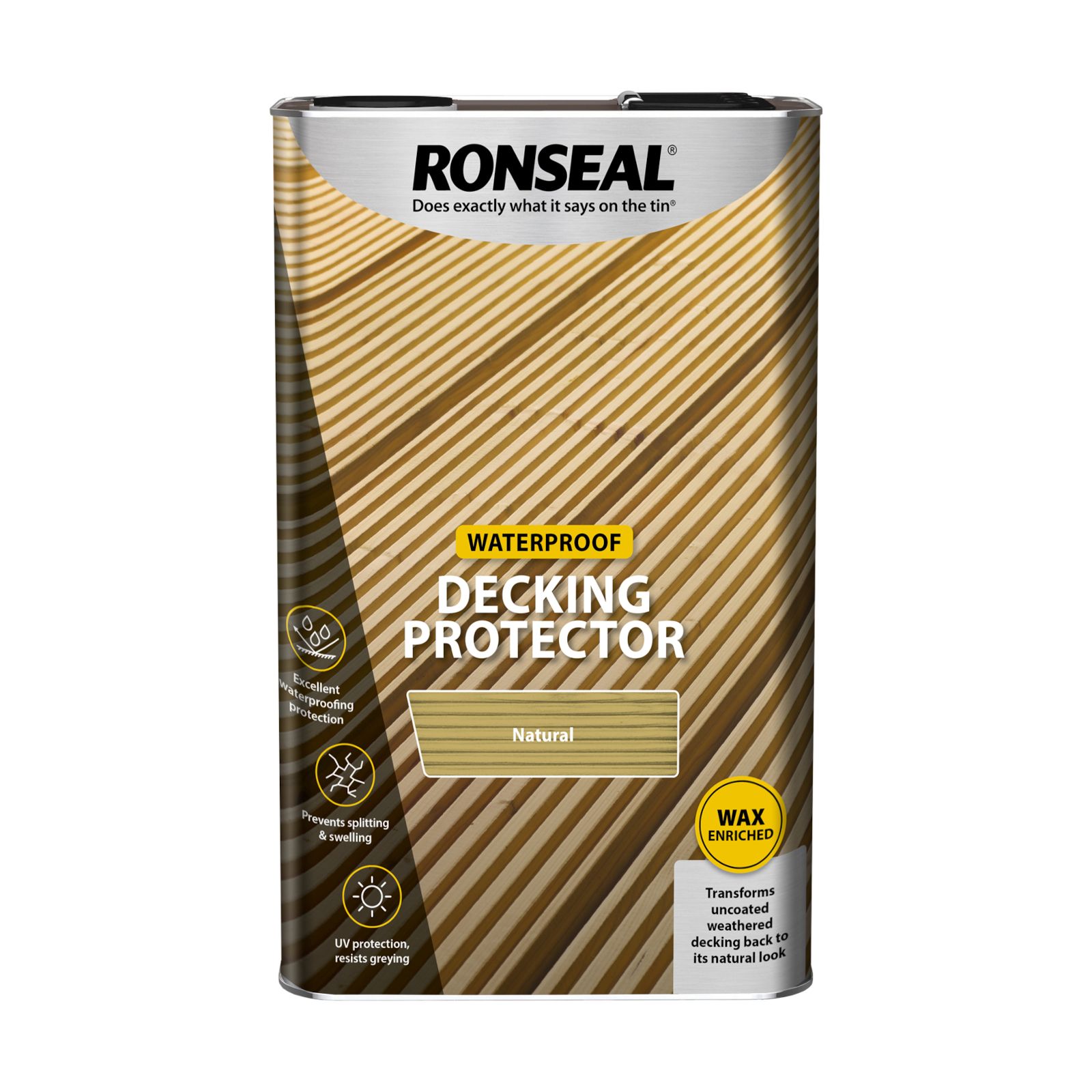 Ronseal Garden Clear Matt Decking Protector, 5L