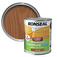 Ronseal Hardwood Rich teak Furniture Wood stain, 750ml