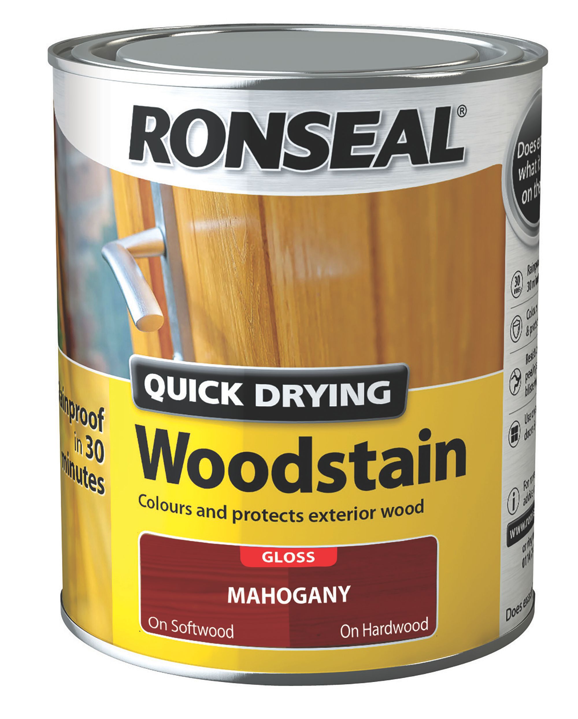 Ronseal Mahogany Gloss Wood stain, 750ml