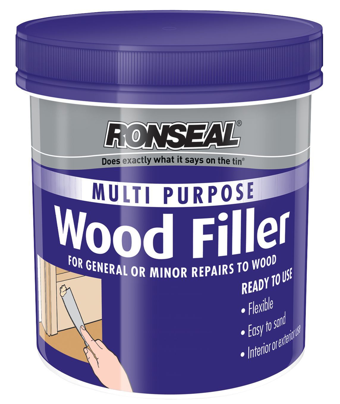 Product image for Ronseal Multi Purpose Wood Filler Natural 930g