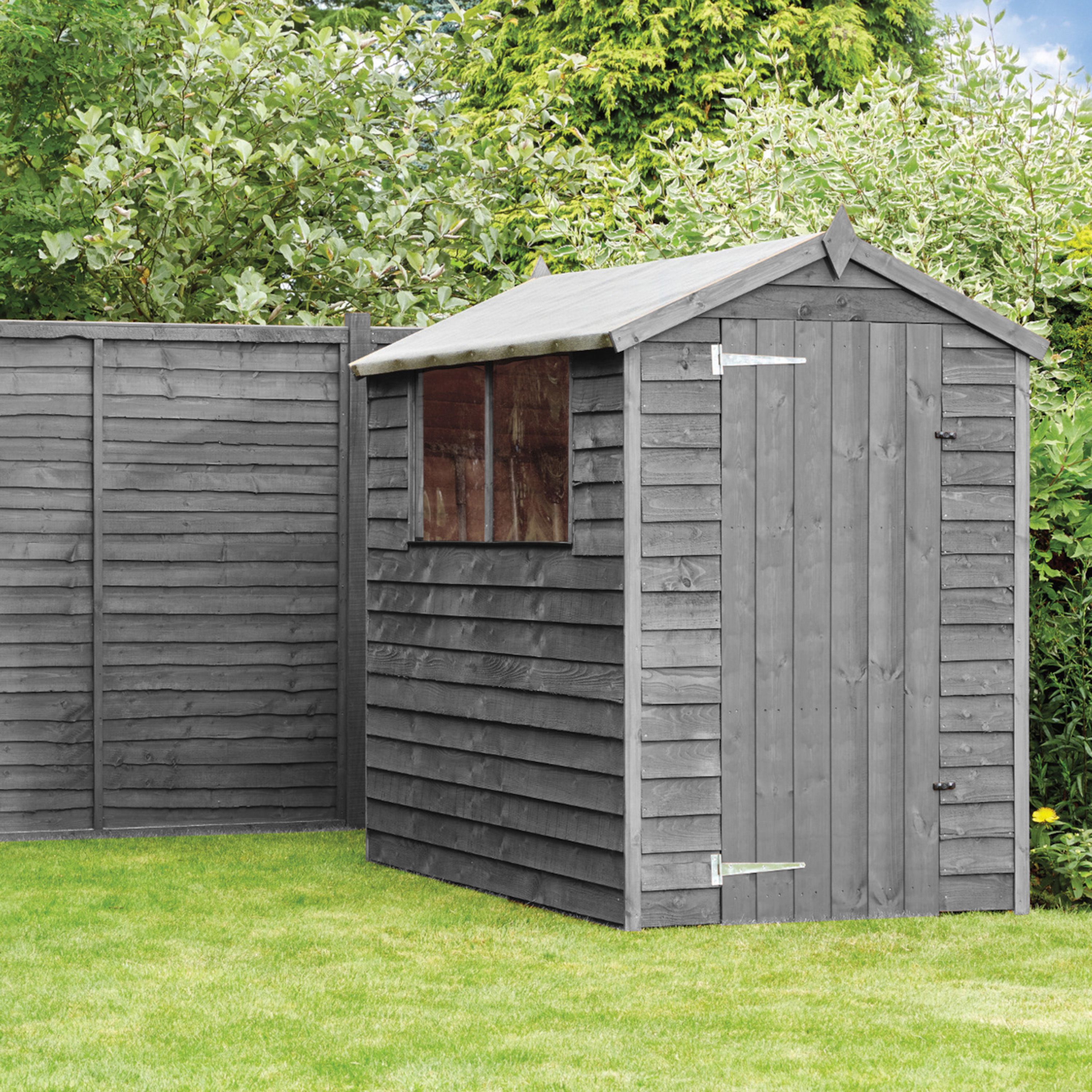 Ronseal One Coat Fence Life Charcoal grey Matt Exterior Fence & shed Preserver Wood paint, 12L Tub