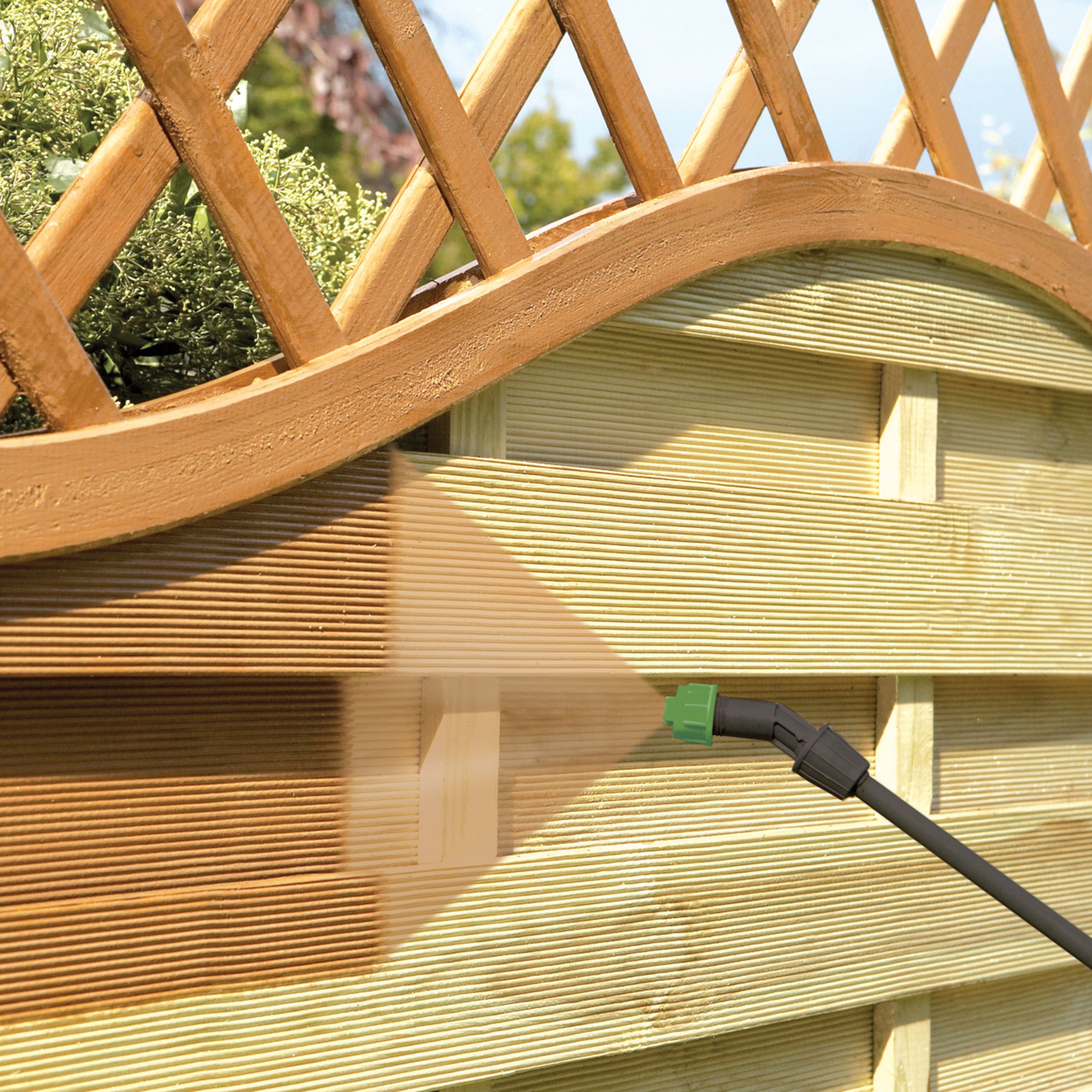 Ronseal One Coat Fence Life Harvest gold Matt Exterior Fence & shed Wood paint, 5L Tub