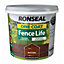 Ronseal One Coat Fence Life Red cedar Matt Exterior Wood paint, 5L
