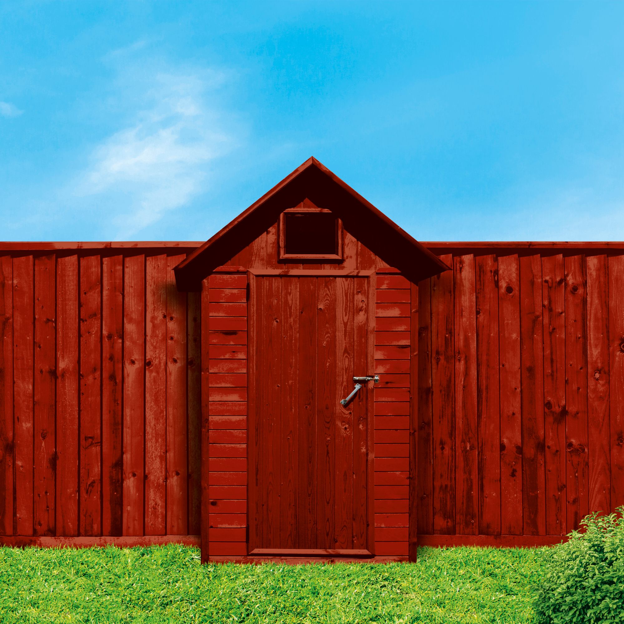 Ronseal One Coat Refill Red Cedar Matt Exterior Shed & fence Protector Wood paint, 950ml Pouch