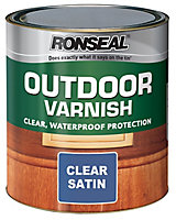 Ronseal Outdoor Varnish Satin Window frames Wood varnish, 750ml