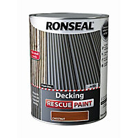 Ronseal Rescue Matt chestnut Decking paint, 5L