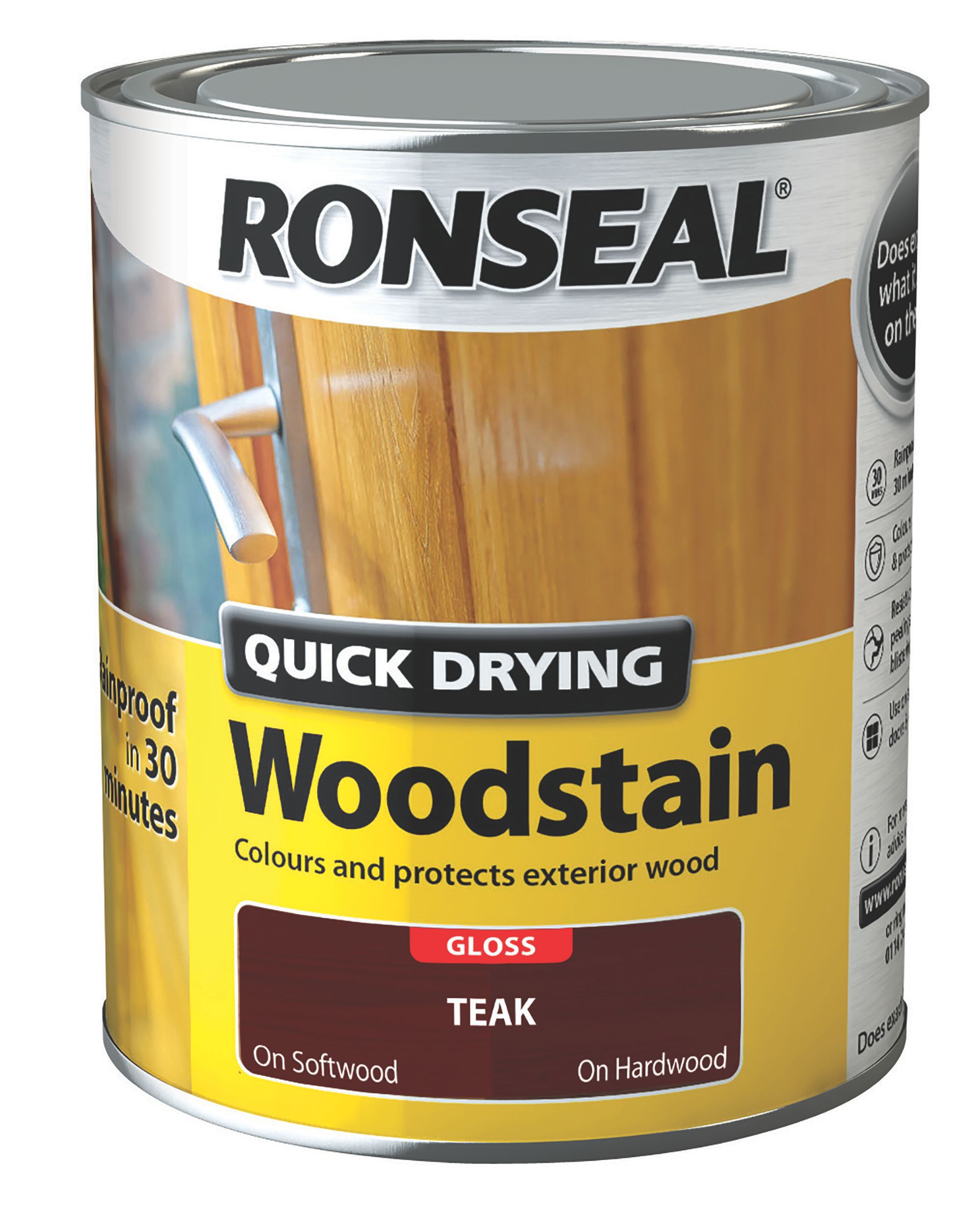 Ronseal Teak Gloss Wood stain, 750ml