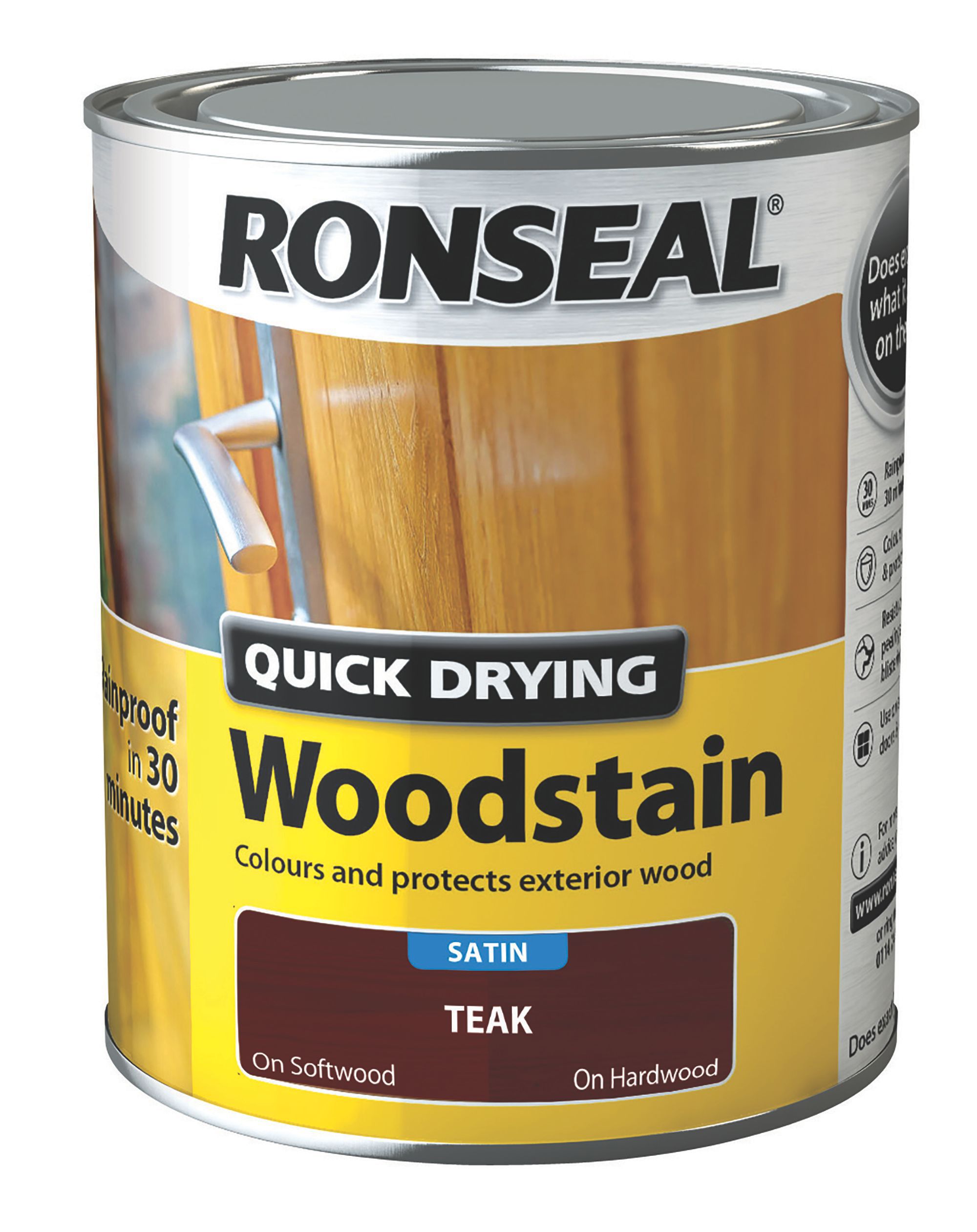 Ronseal Teak Satin Wood stain, 750ml