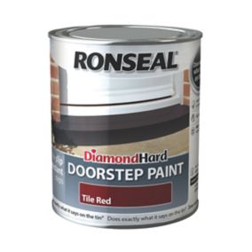 Ronseal Tile red Satin Doorstep paint, 0.75L