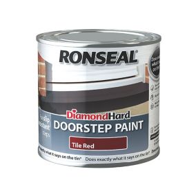 Ronseal Tile red Satin Doorstep paint, 250ml