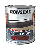 Ronseal Tile red Satinwood Doorstep paint, 750ml