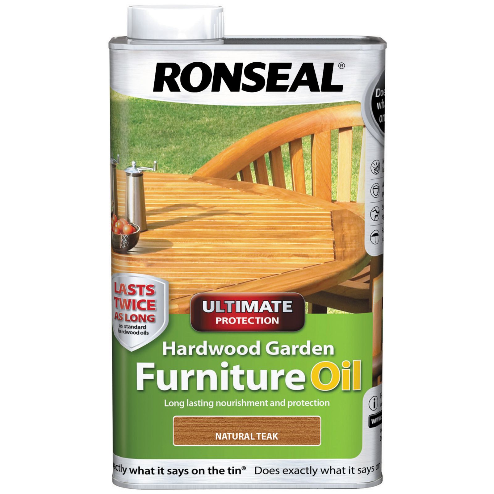 Ronseal Ultimate Natural teak Furniture Wood oil, 1L