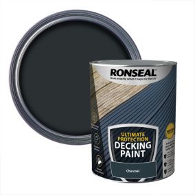 Ronseal Ultimate Protection Matt Charcoal Decking paint, 5L