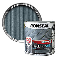Ronseal Ultimate Slate Matt Decking Wood stain, 2.5L