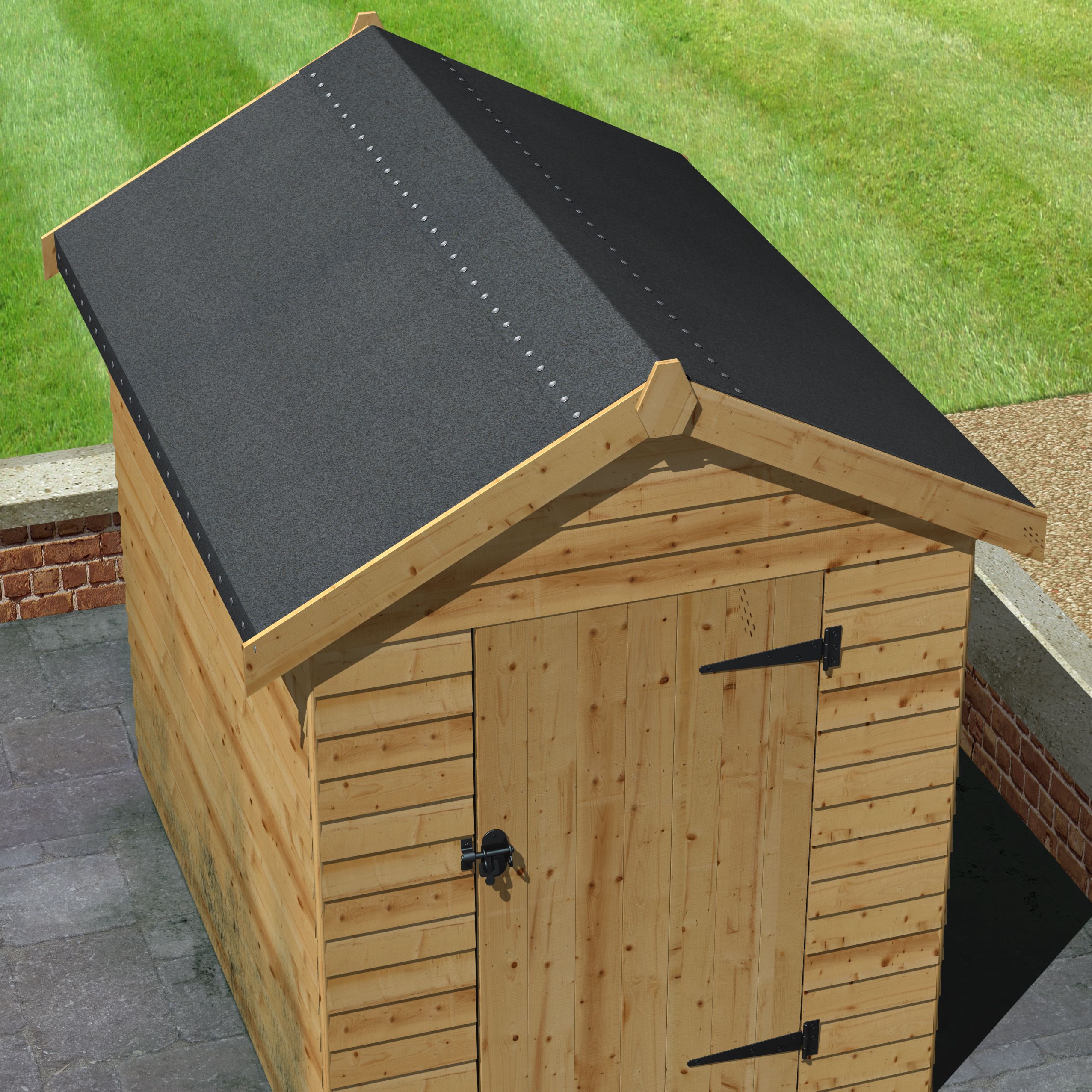 Roof Pro Black Shed felt, (L)10m (W)1m