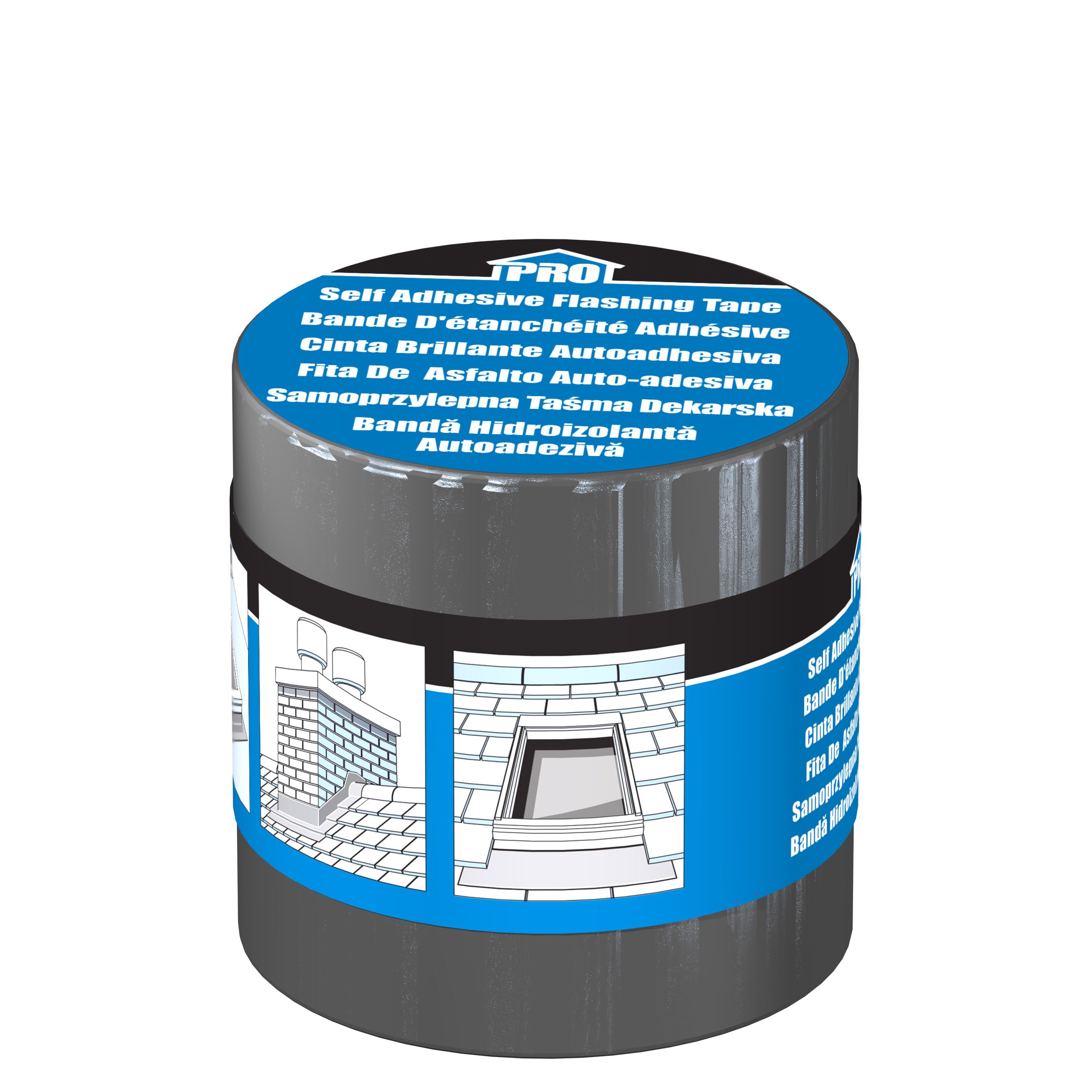 Roof pro Butyl Grey Tape (L)3m (W)150mm