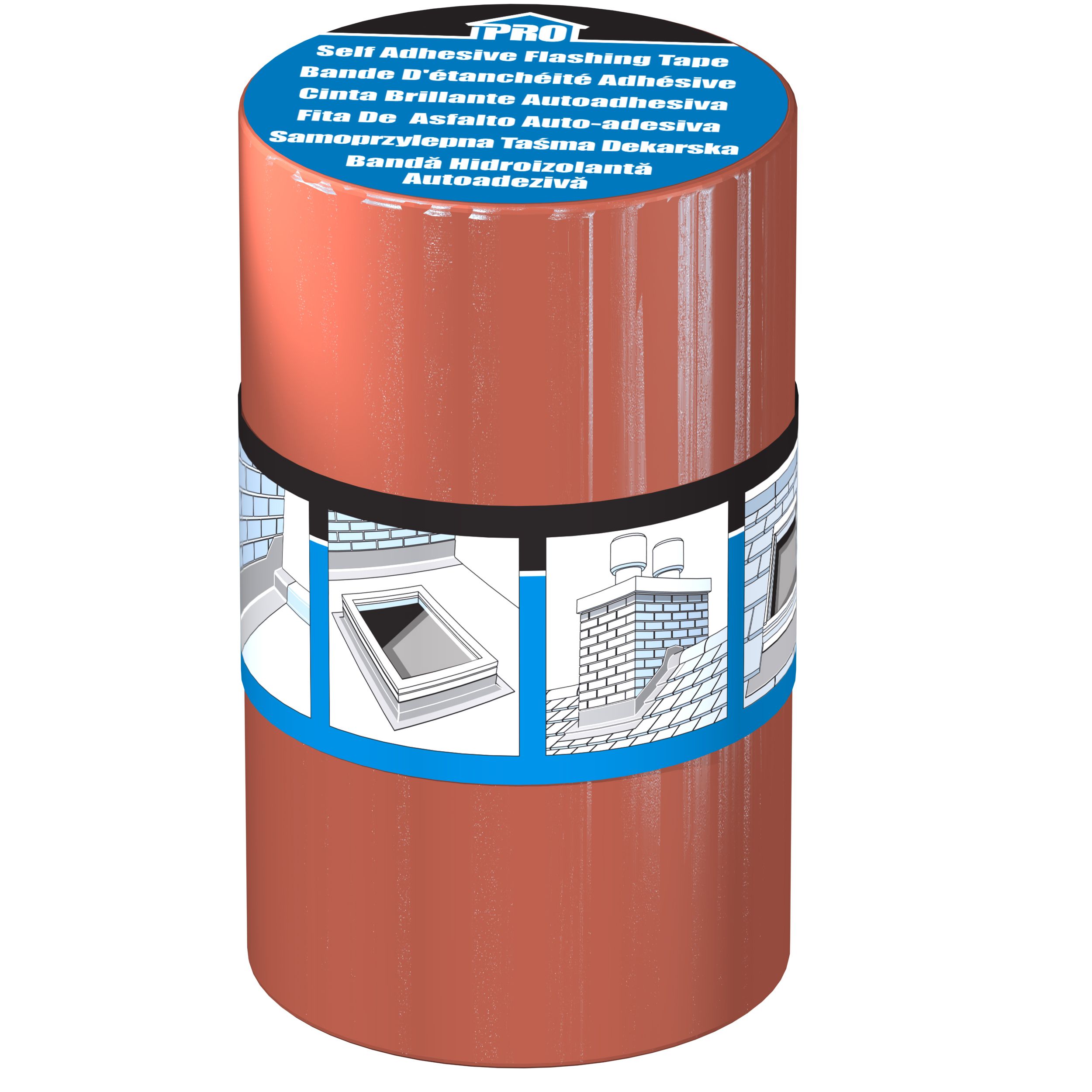 Roof Pro Butyl Terracotta Tape (L)10m (W)250mm