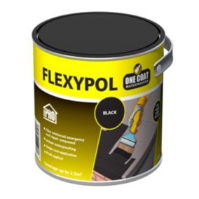 Roof Pro Flexypol One Coat Black Roofing waterproofer, 2.5L