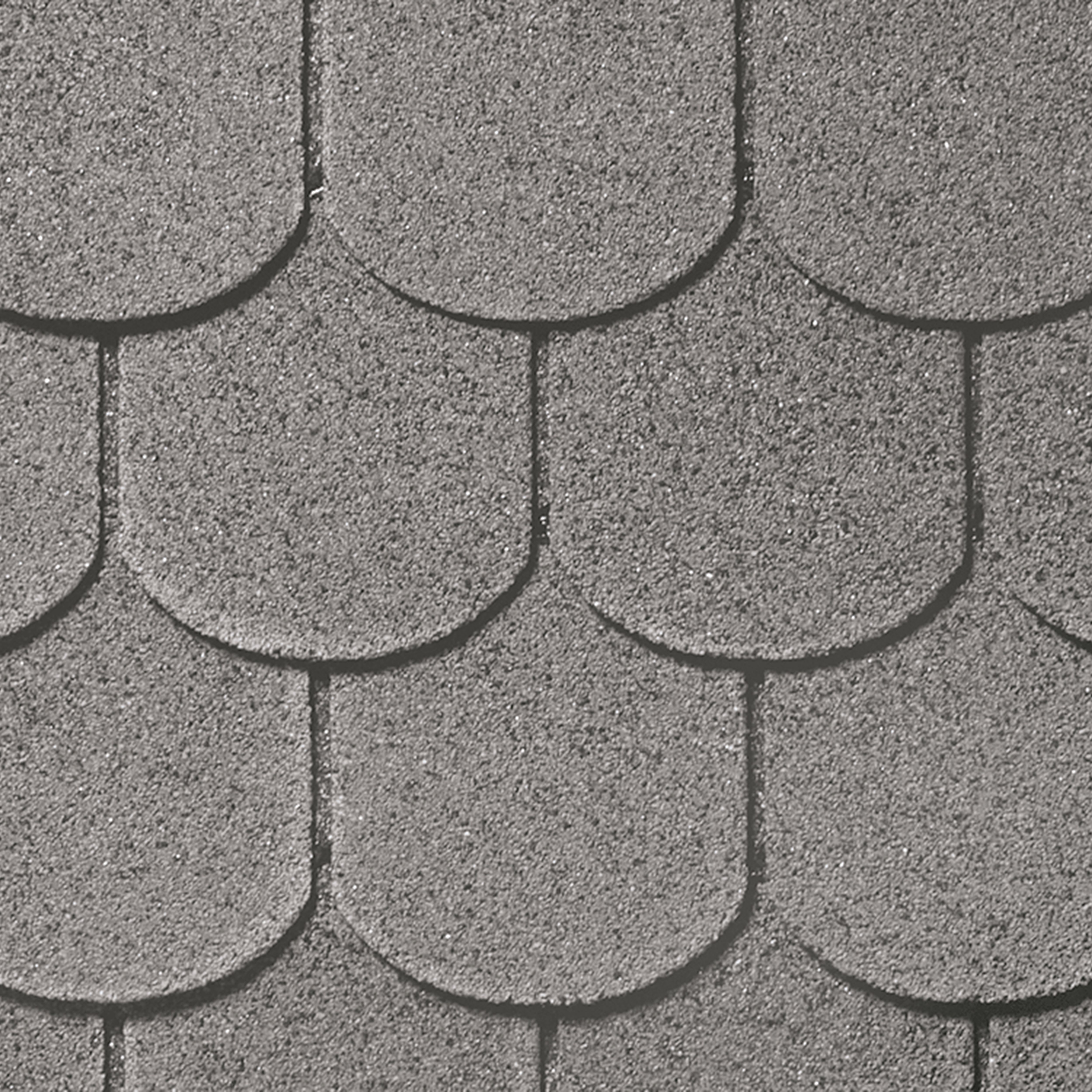 Roof Pro Round Grey Roof shingles (L)1m (W)340mm, Pack of 16