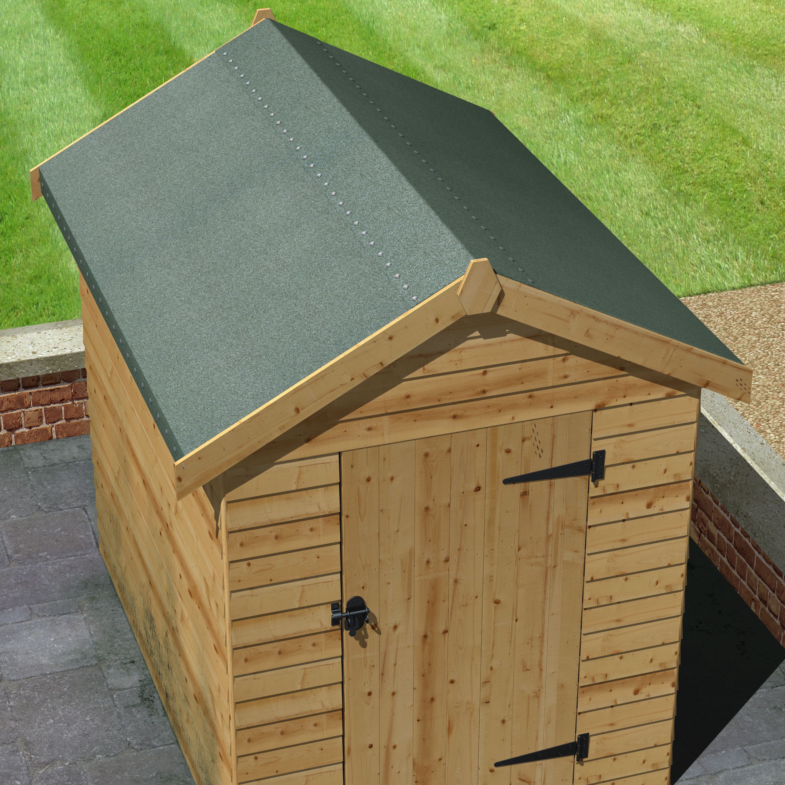 Roof Pro Super Green Shed felt, (L)10m (W)1m