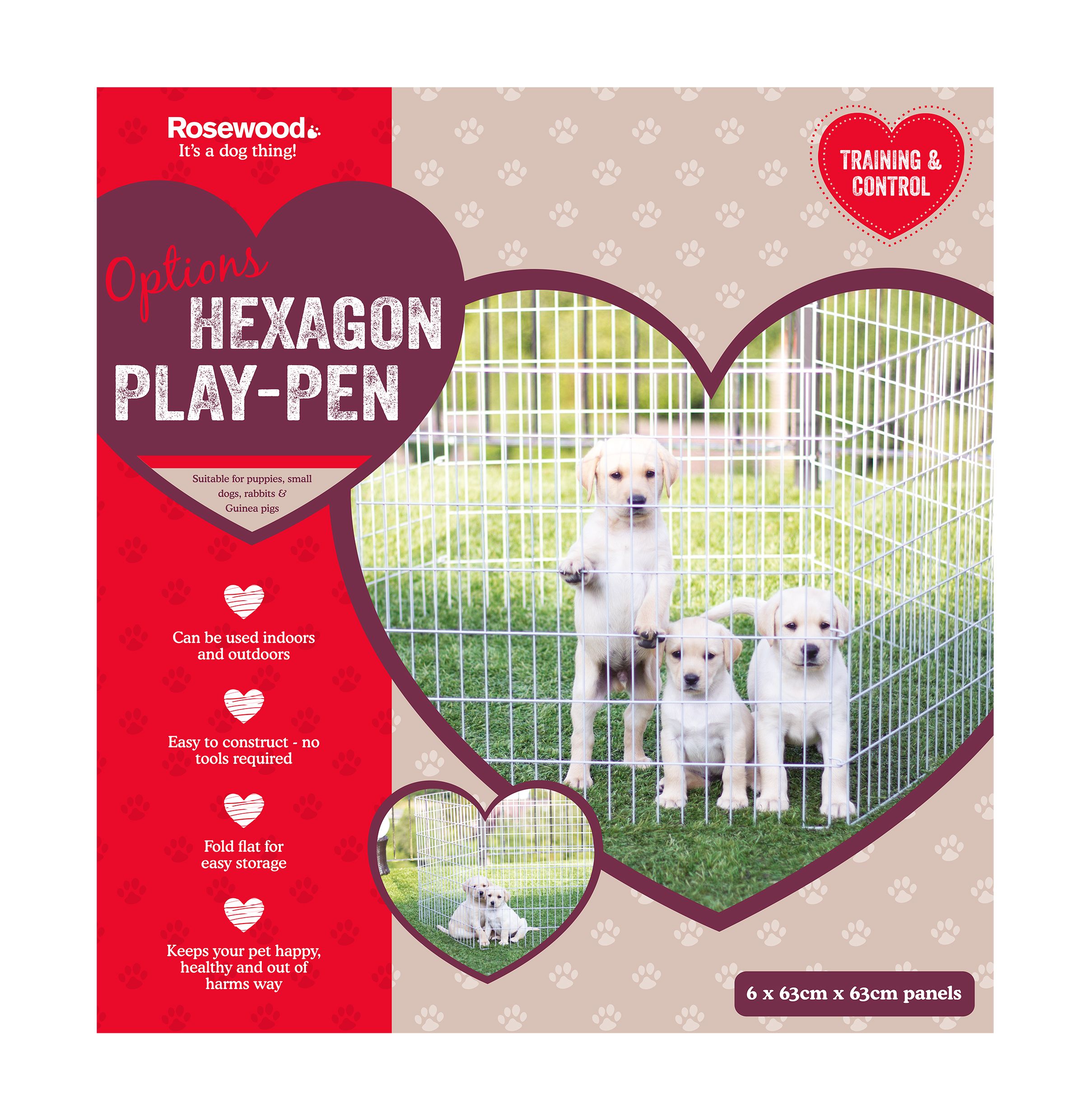 Rosewood Foldable Dog Pen - Medium