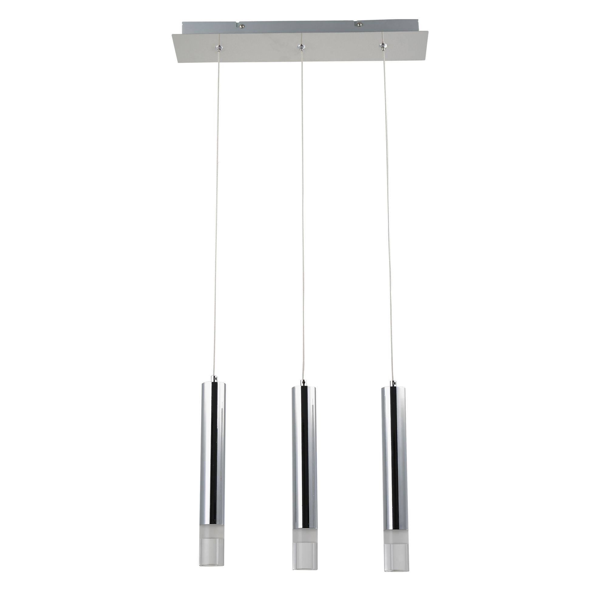 Rossak Chrome effect 3 Lamp Pendant ceiling light, (Dia)430mm