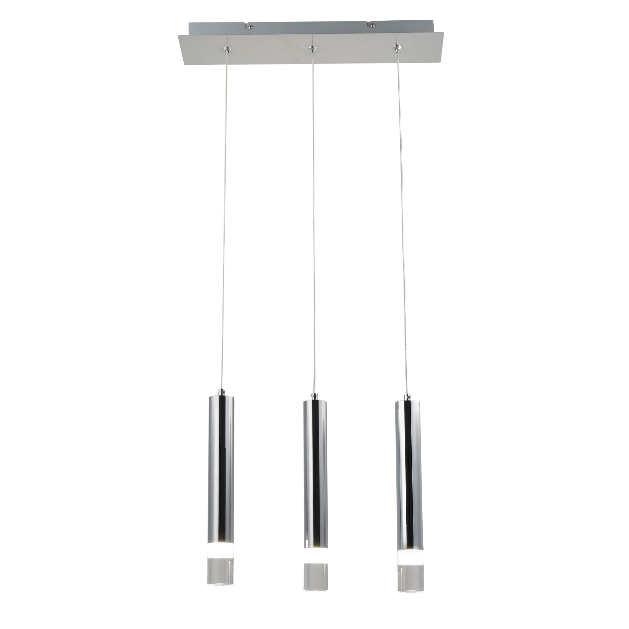 Alani chrome effect 3 on sale lamp ceiling light