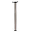 Rothley 870mm Nickel effect Contemporary Worktop support leg
