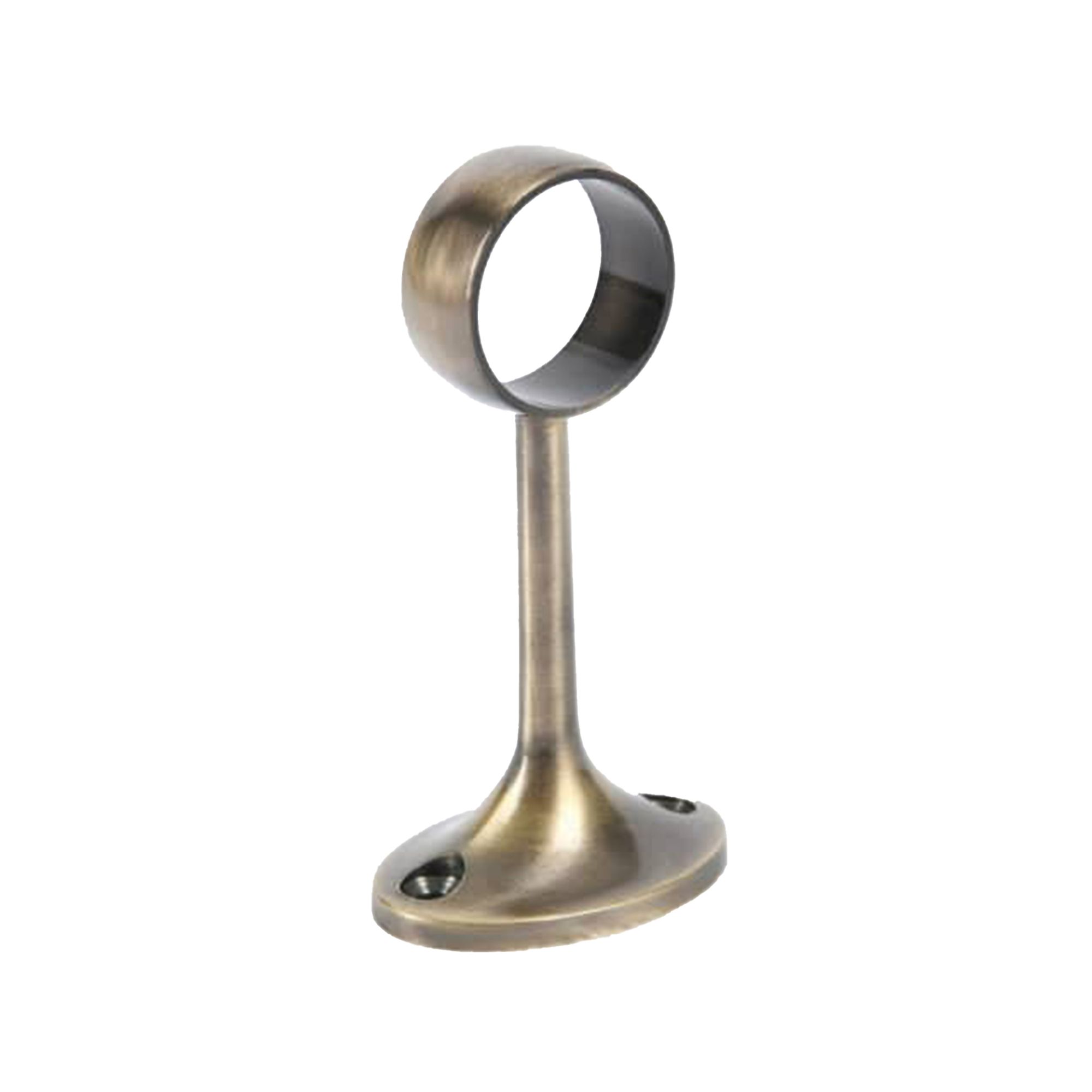 Rothley Antique brass effect Zinc alloy Rail centre bracket (Dia)25mm