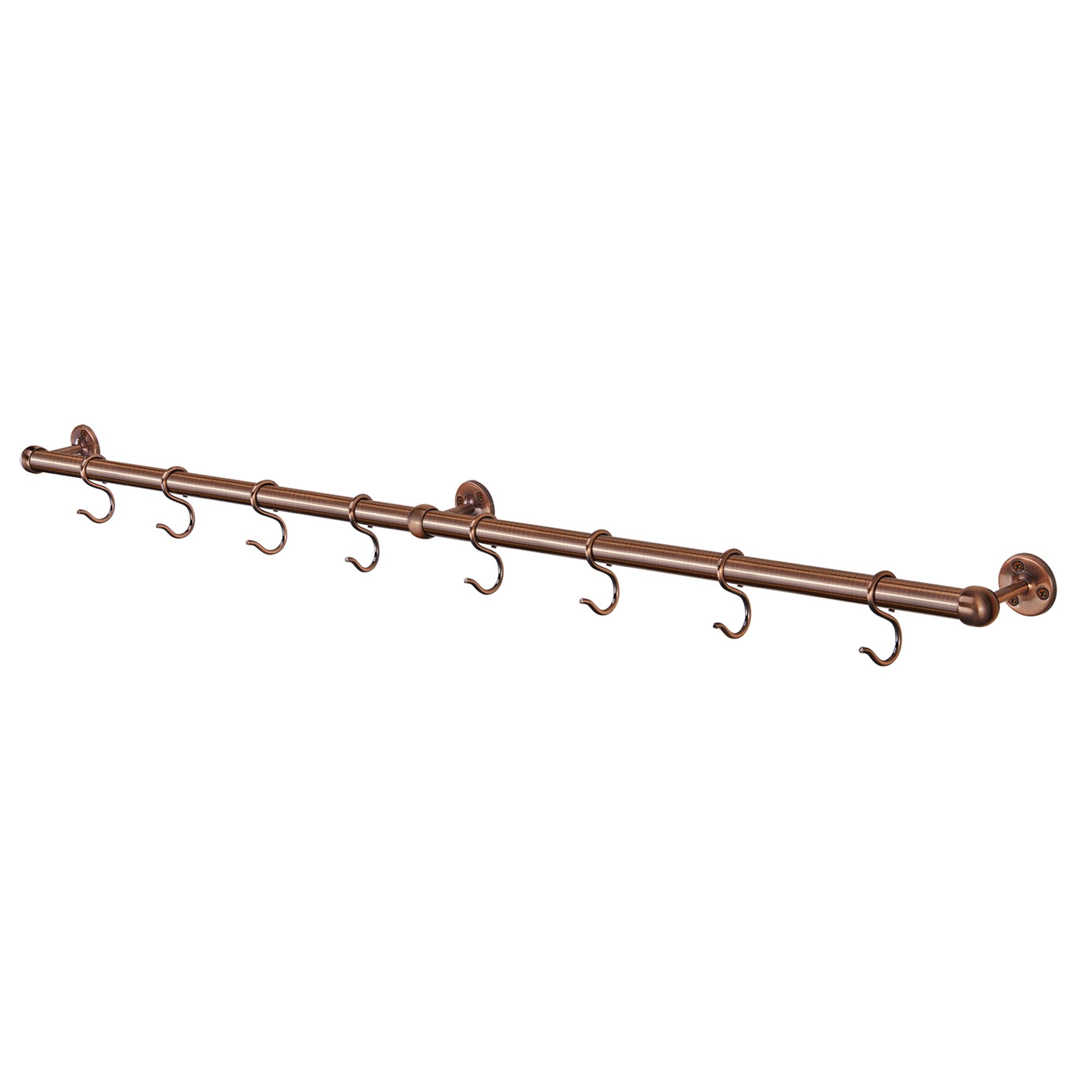 Rothley Antique copper effect Stainless steel Kitchen accessory rail (H)66.5mm (L)1012mm