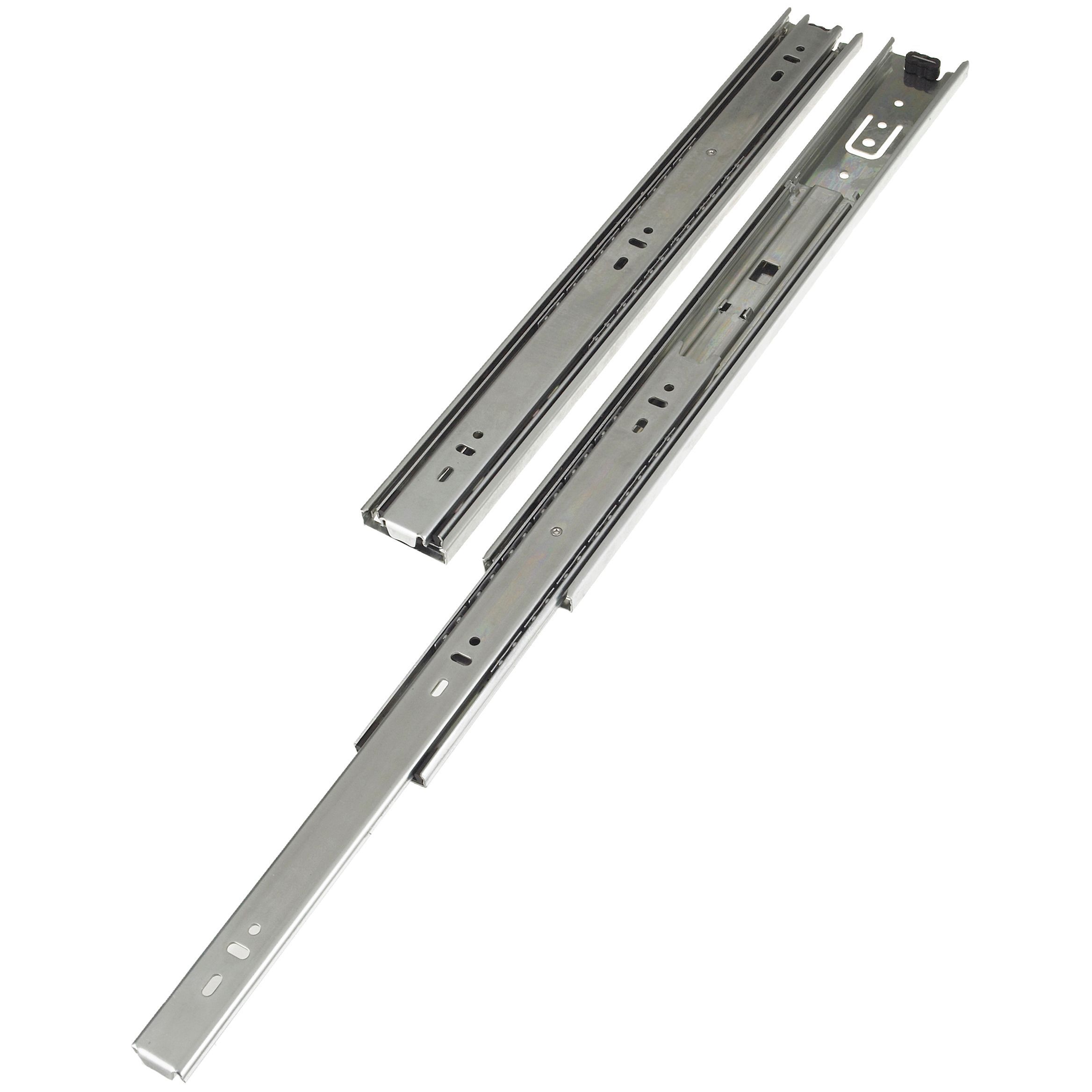 Rothley Ball bearing Steel Drawer runner (L)350mm, Pack of 2