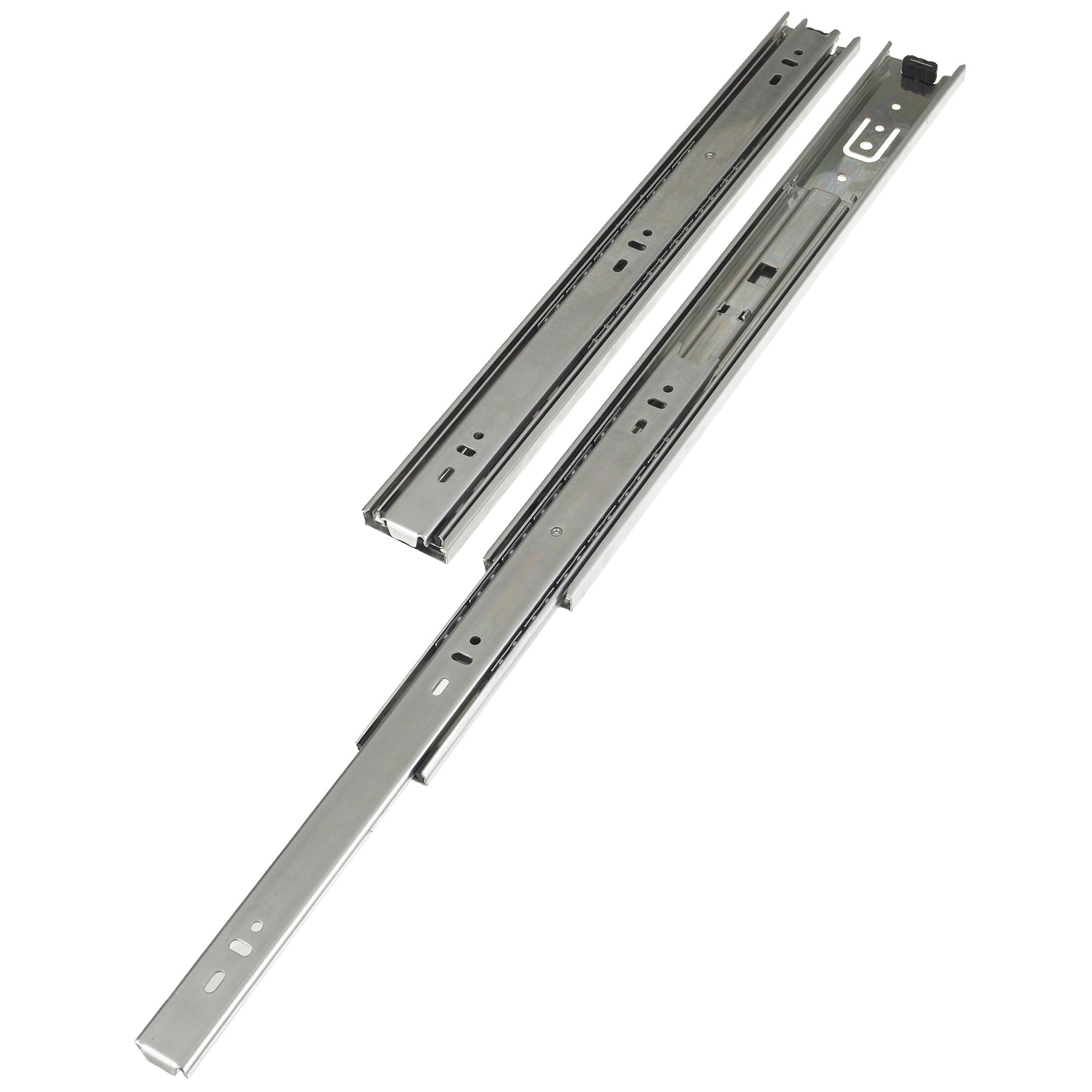Rothley Ball bearing Steel Drawer runner (L)500mm, Pack of 2