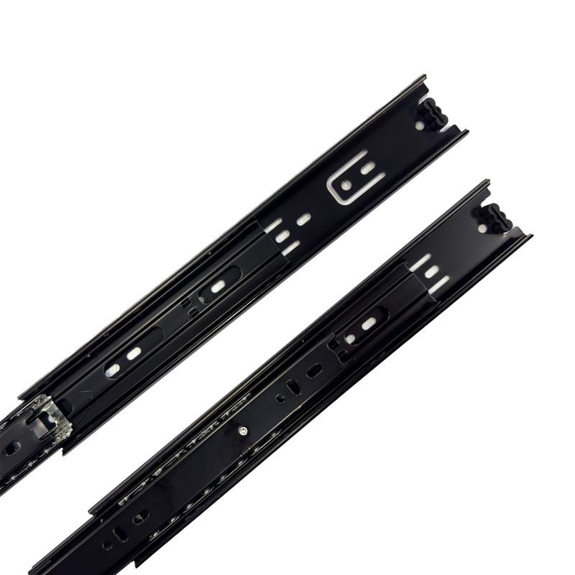 Rothley Black Ball bearing Side-fixed Drawer runner (L)305mm, Pair