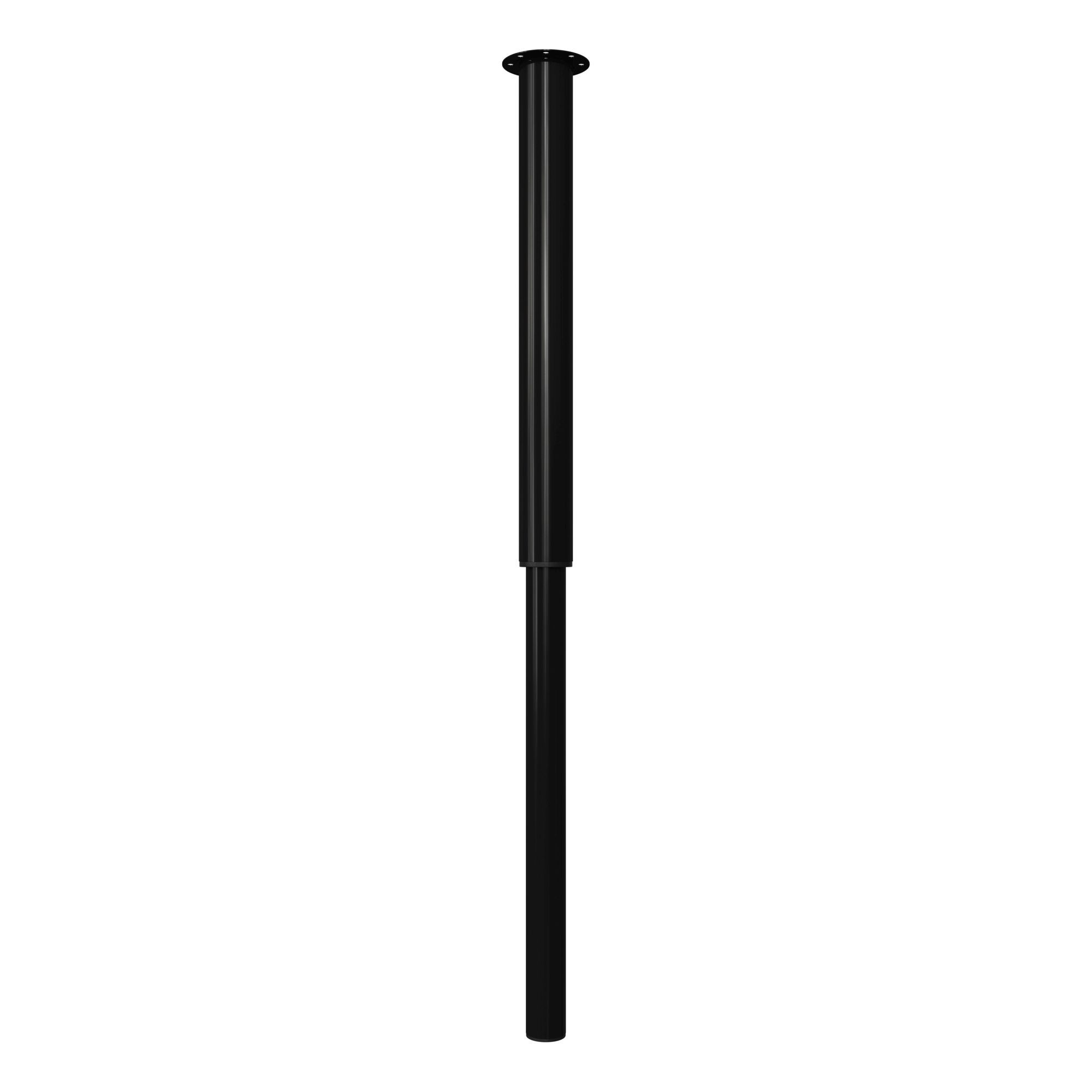 Rothley Black Straight Table leg (H)900mm (Dia)50mm