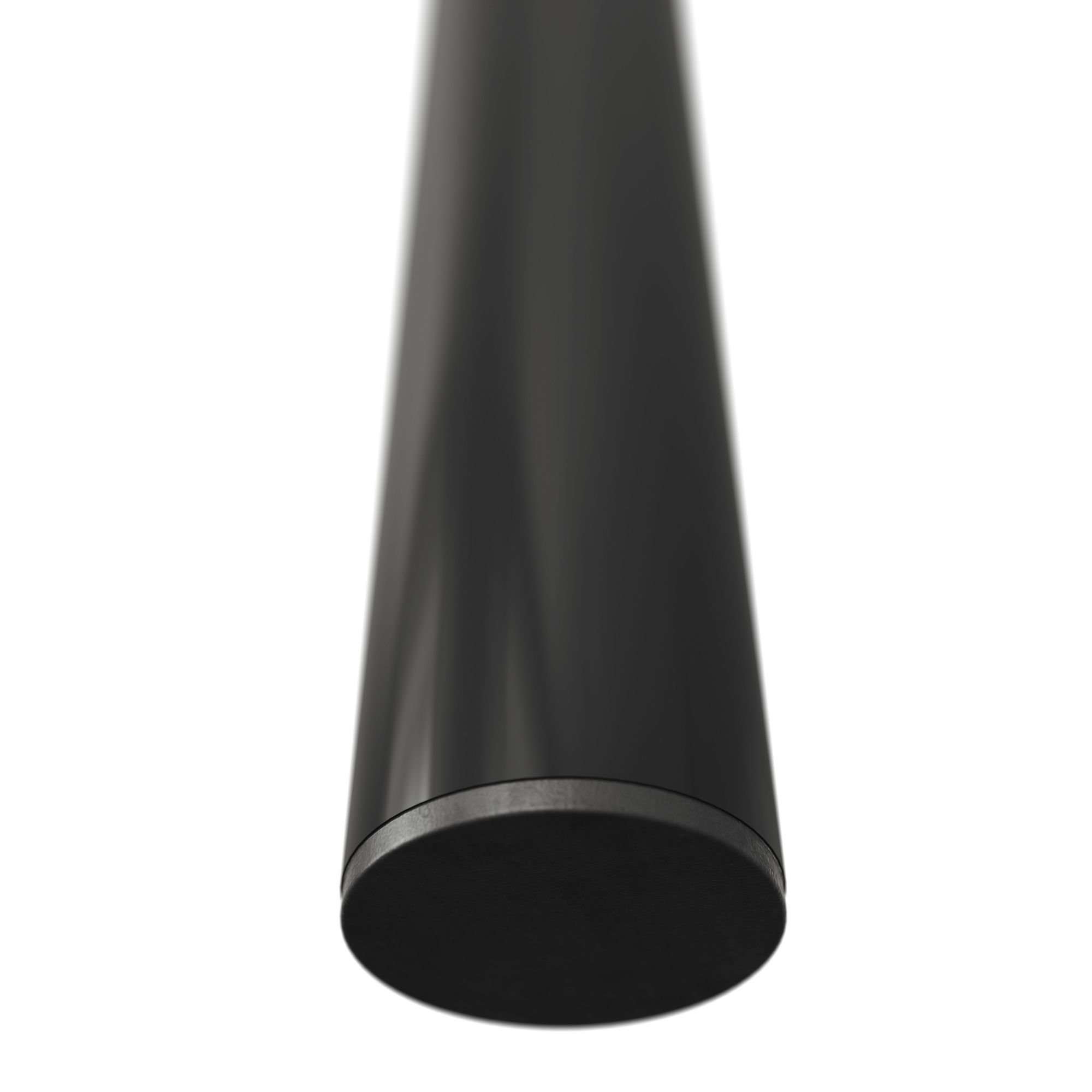 Rothley Black Straight Table leg (H)900mm (Dia)50mm