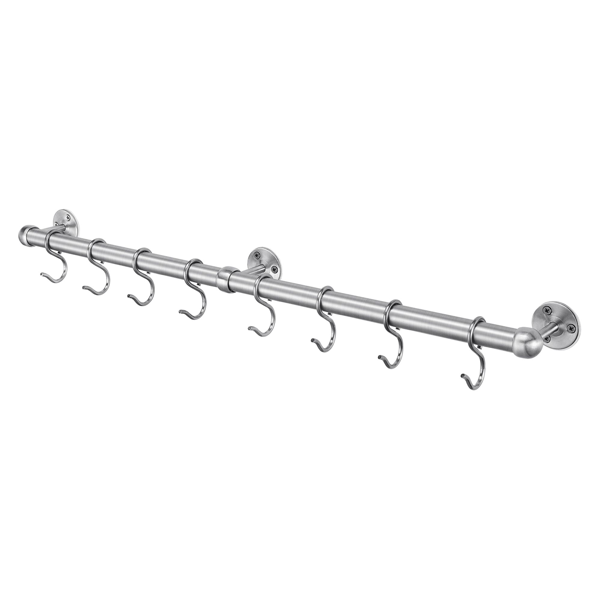 Rothley Brushed Stainless steel Kitchen accessory rail (H)66.5mm (L)612mm
