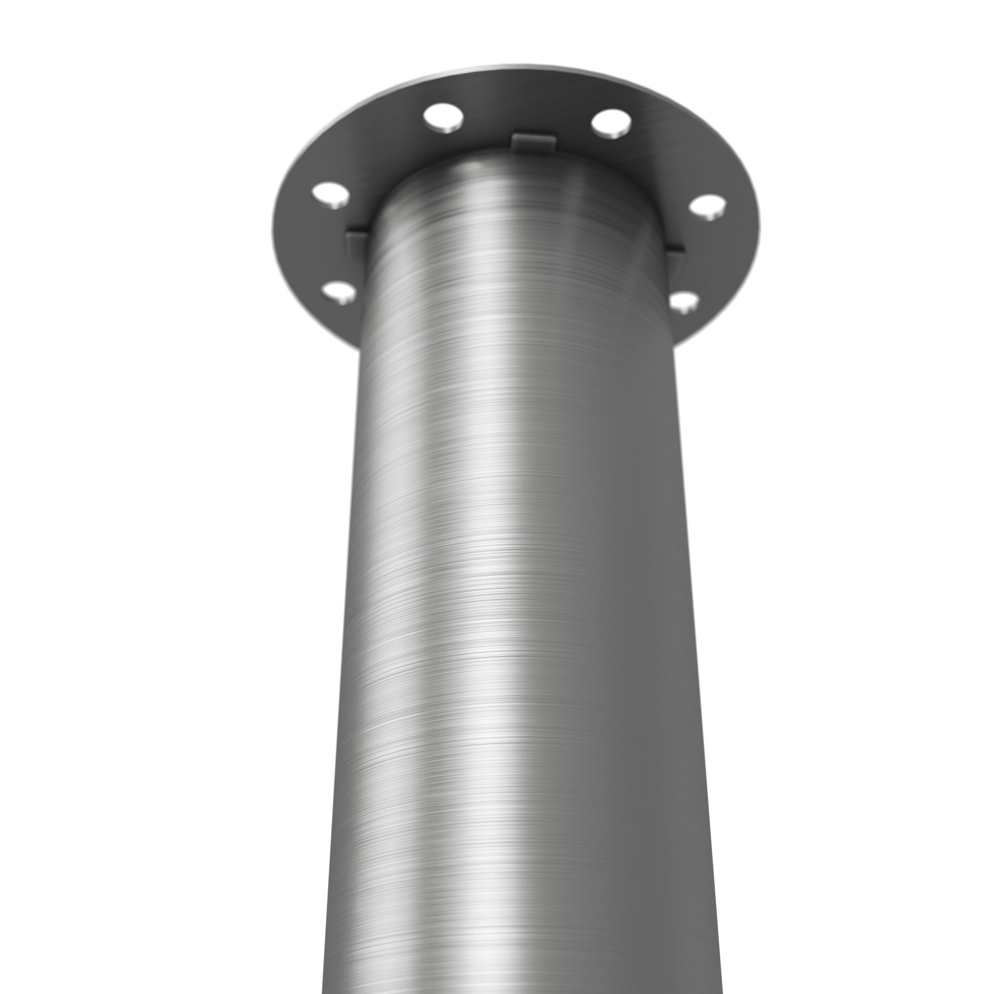 Rothley Brushed Straight Table leg (H)900mm (Dia)50mm