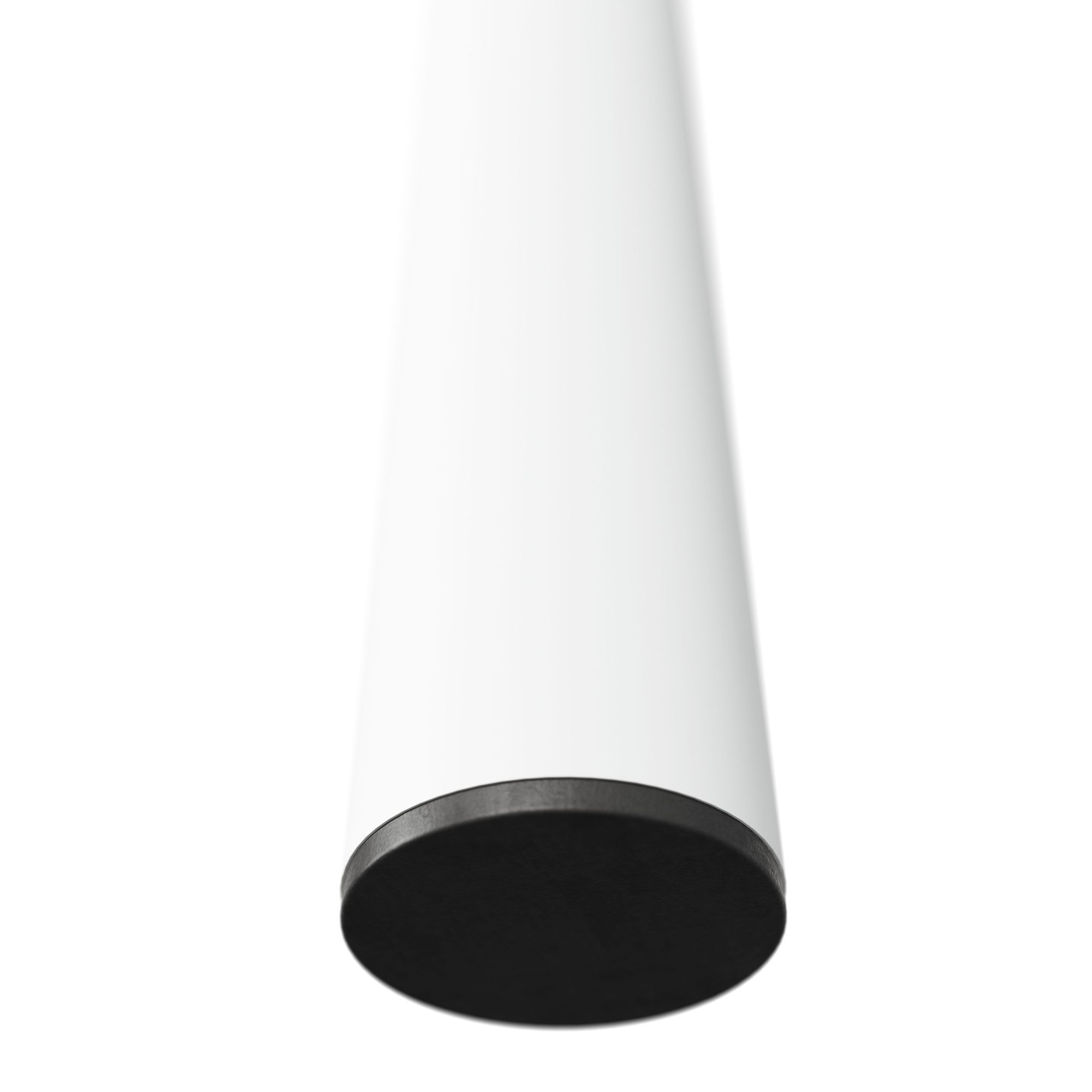 Rothley Matt White Straight Table leg (H)900mm (Dia)50mm