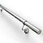 Rothley Modern Polished Stainless steel Handrail kit, (L)3.6m (W)40mm