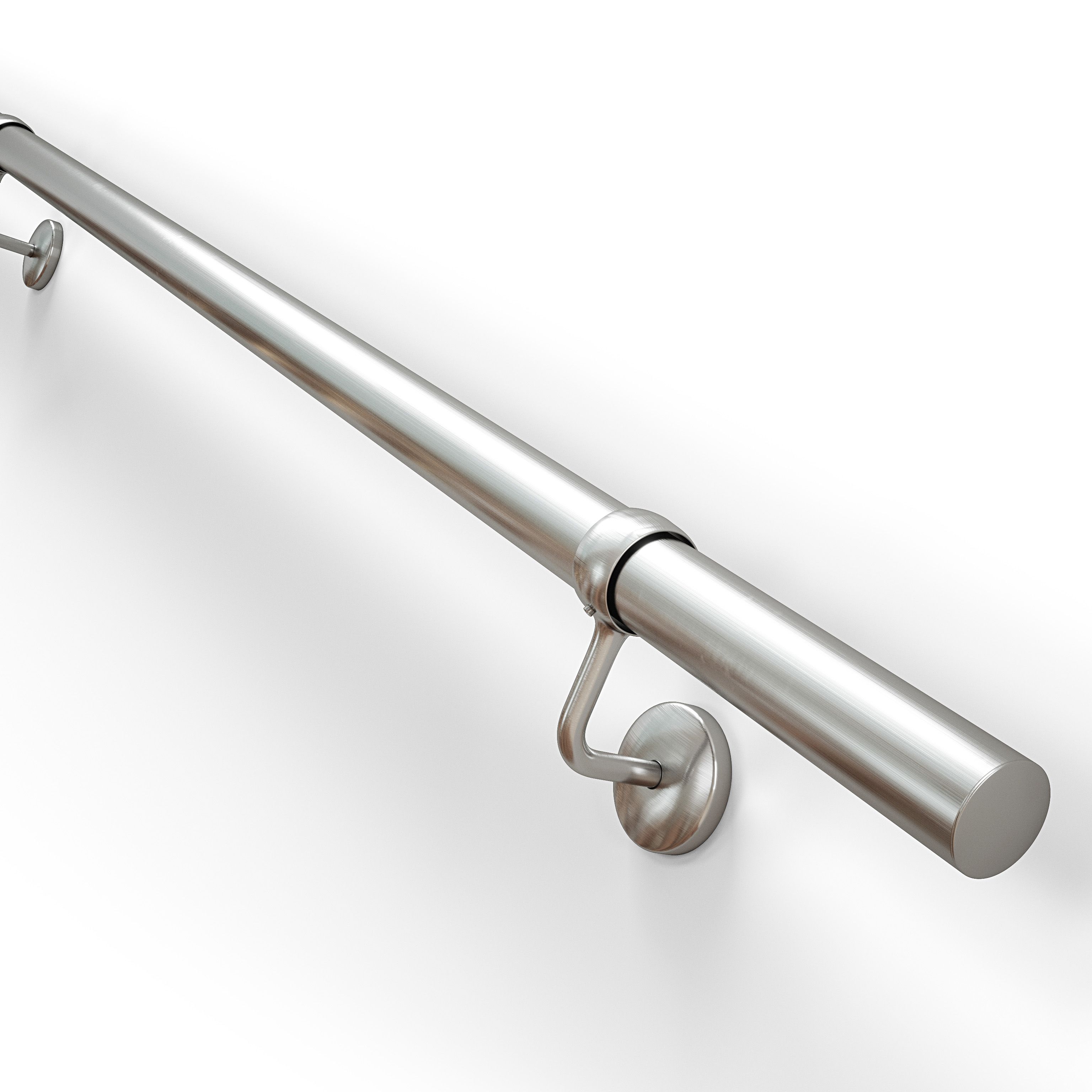 Rothley Modern Stainless steel Handrail kit, (L)3.6m (W)40mm