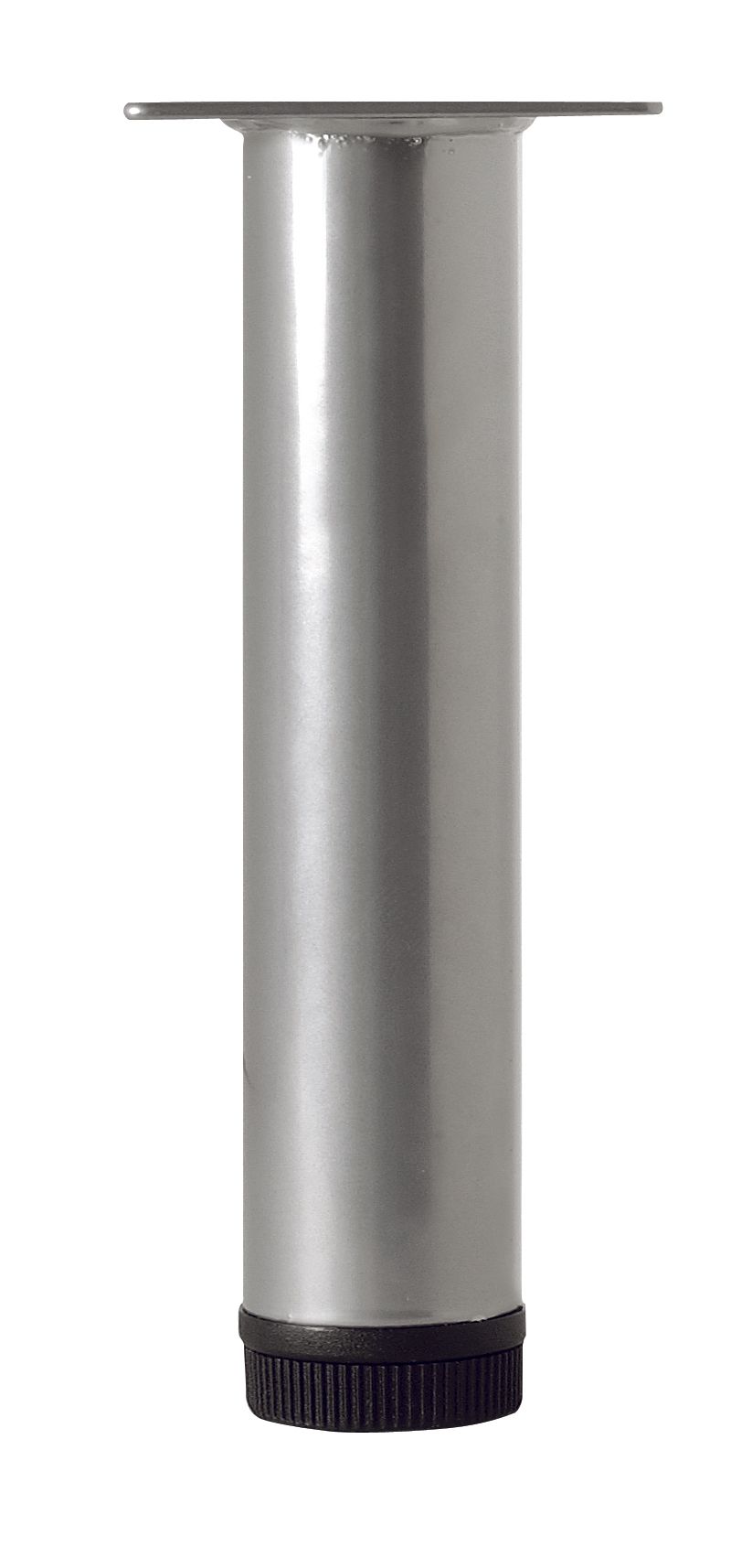 Rothley Painted Silver effect Furniture leg (H)150mm (Dia)32mm