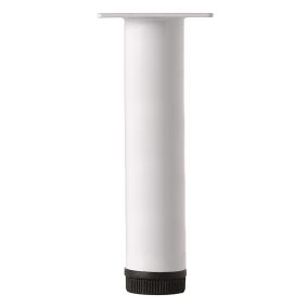 Rothley Painted White Furniture leg (H)200mm (Dia)32mm