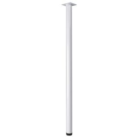 Rothley Painted White Furniture leg (H)500mm (Dia)32mm