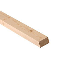 Rough Sawn Spruce Stick timber (L)2.4m (W)38mm (T)19mm 253231, Pack of 24