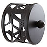 Round Black Metal Filigree handrail end cap (L)43mm (Dia)60mm (W)60mm, Pack of 2