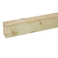 Round edge Whitewood spruce C16 Stick timber (L)2.4m (W)70mm (T)45mm