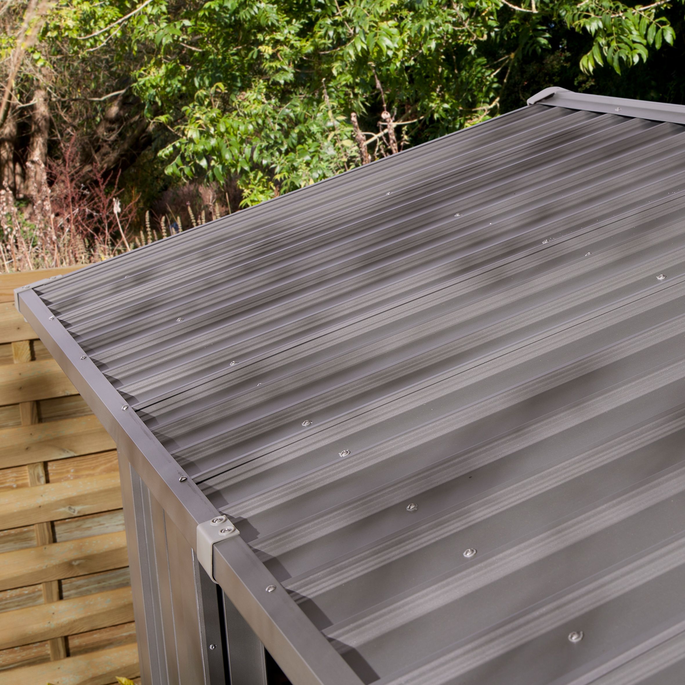 Rowlinson Brentvale 10x8 ft Apex Metal 2 door Shed
