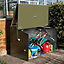 Rowlinson Metal 6x3 Pent Garden storage box