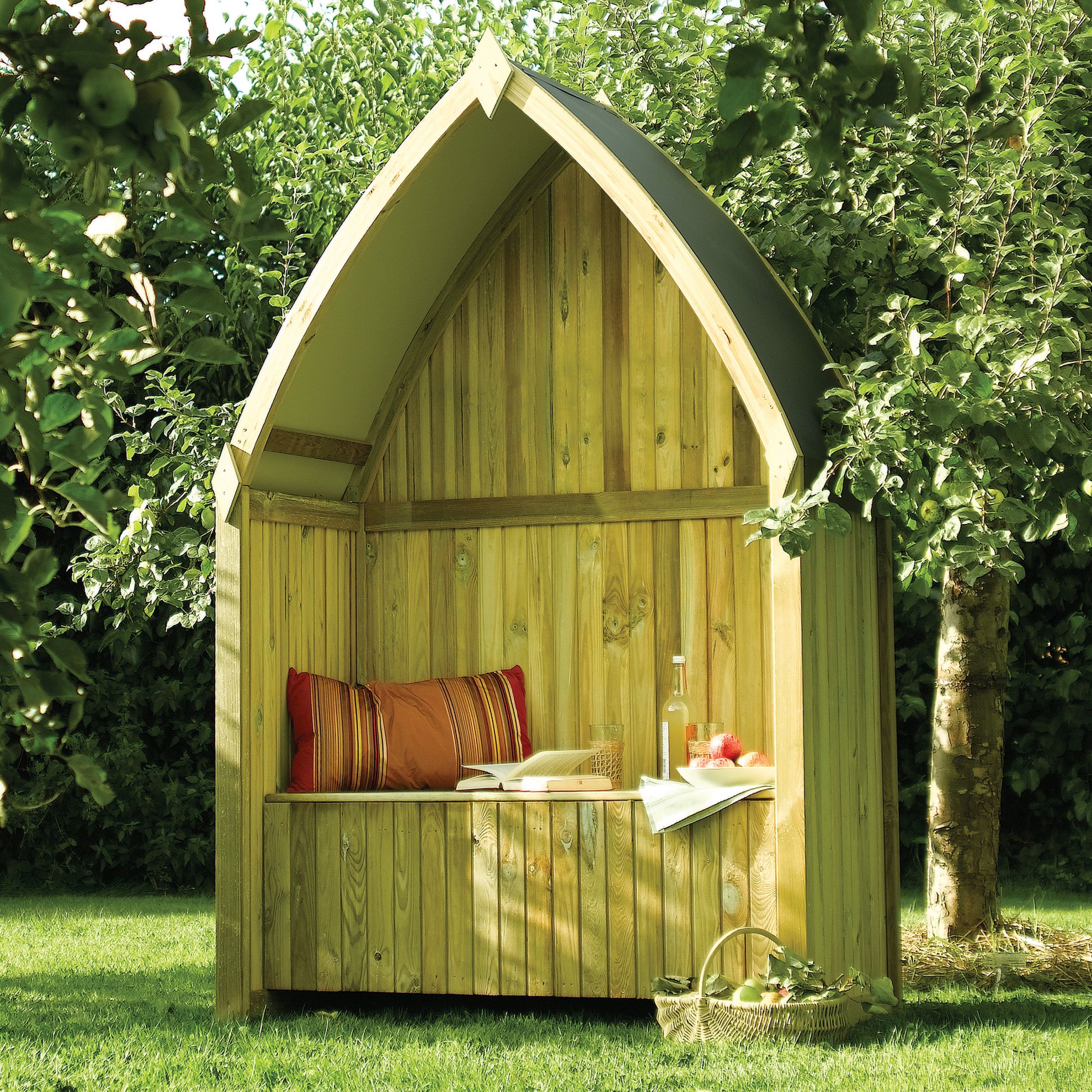 Rowlinson Winchester Boat Arbour, (H)2135mm (W)1390mm (D)700mm - Assembly required