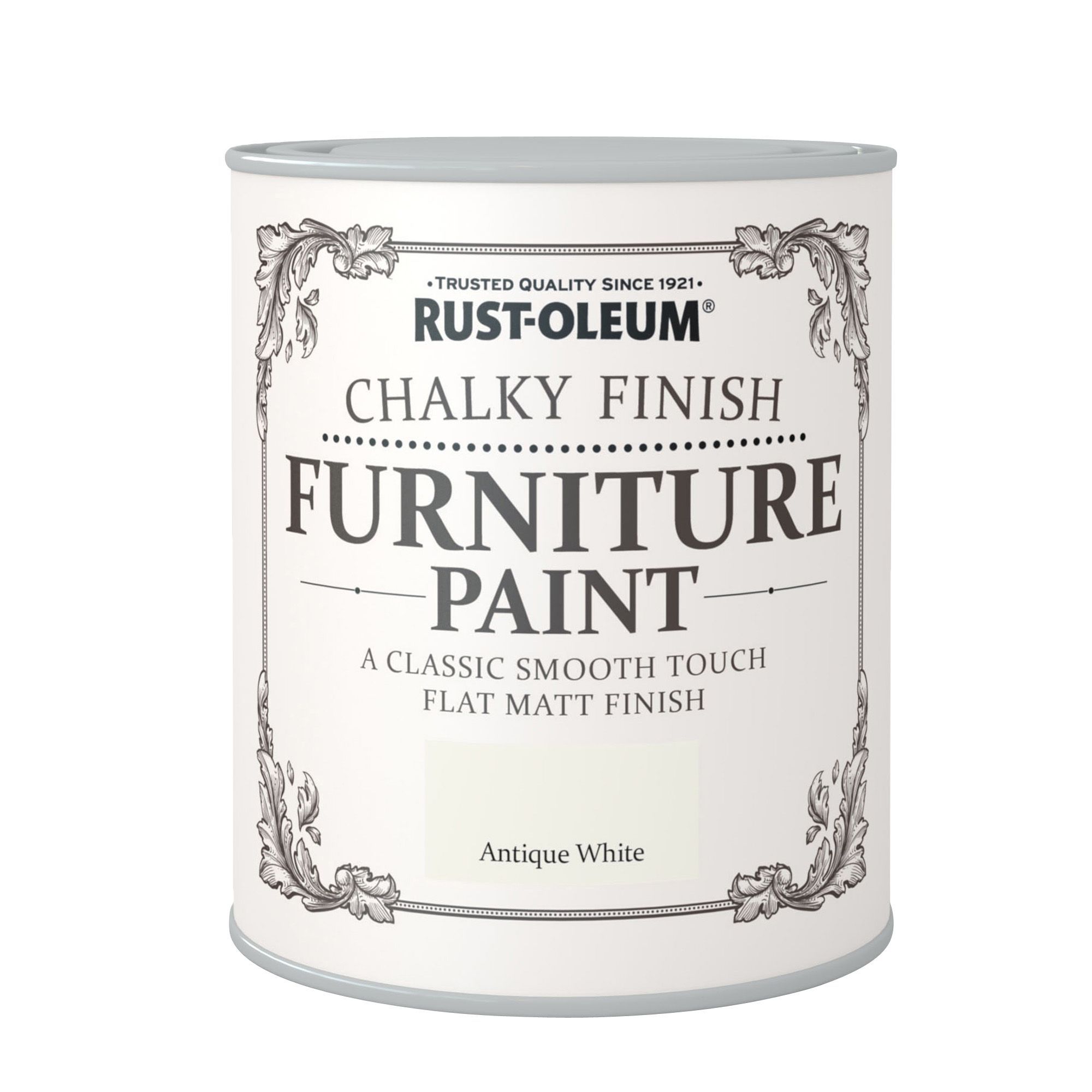 Rust-Oleum Antique white Chalky effect Matt Furniture paint, 750ml
